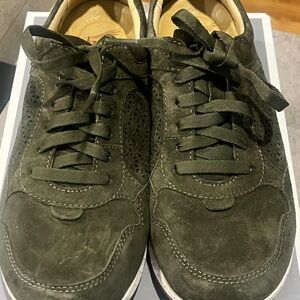 Dansko Olive Green Suede Women's Sneakers